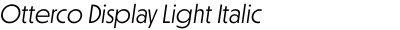 Otterco Display Light Italic